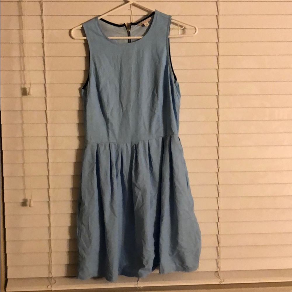 Gap blue high neck dress